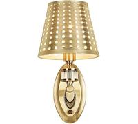 European Wall Light American Creativity Sconce Wall Lamp Gold All-Iron Hollowed-Out Lampshade Bracket Embedded Indoor, Chandelier