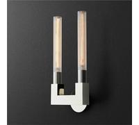 European Wall Light French Retro Simple Style Set of 2 Sconce Wall Lights Bedroom Hallway Wall Lamp Embedded Wall Lighting Chandelier(Chrome Color)