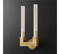 European Wall Light French Retro Simple Style Set of 2 Sconce Wall Lights Bedroom Hallway Wall Lamp Embedded Wall Lighting Chandelier(Copper Color)