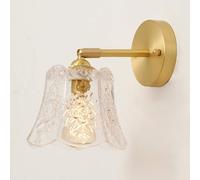 European Wall Light Japanese Style Minimalism Sconce Transparent Glass Pattern Lampshade Wall Lamp Small Wall Lights,Hanging Lights