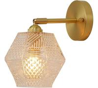 European Wall Light Japanese Style Minimalism Sconce Transparent Glass Pattern Lampshade Wall Lamp Small Wall Lights,Hanging Lights
