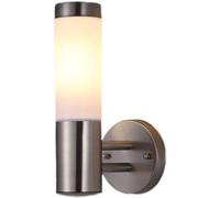 European Wall Light -Simple Outdoor Wall Lamp Stainless Steel Waterproof Wall Lights LED Aisle Street Balcony Garden Milk White Lampshade Wall Lantern,Chandelier