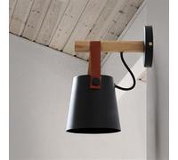 European Wall Light States Rural Light Create - Simple Aisle Indicator Light The Study Reading Light Bedside Shop Iron Art Leather Band Wall Lamp, Wall Lamps