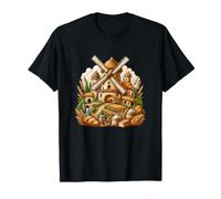 European Windmill Bread Bakery Wheat Mill T-Shirt