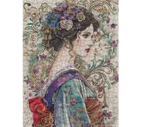 European Women Jigsaw Puzzles for Adults 5000, 5000 Piece Jigsaw Puzzles, Classic Educational Jigsaws, Impossible de Assemble Handmade, Challenging Puzzle, Fun Family Activities FNKL0-812