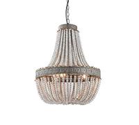 European Wood Bead Chandeliers,Ceiling Light,Decorative Lamps,During Lighting,Retro Chandeliers,Ceiling Light,Livingroom Dining Room Stairway Lounge Bar Café Club-Vintage to Make Old c