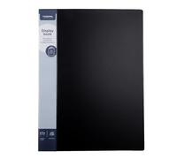 EUROPEL A3 Display Book Deluxe with 20 Pockets - Display Folder for Documents, Presentation, Portfolio, Creative & Academic Use - Black - 112167