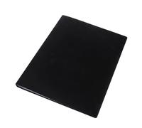 EUROPEL A4 Display Book 20 Pockets 40 Views | 0.5mm PP Cover & Crystal Clear Sleeves | Portfolio Folder for Meetings School Art Music | Rounded Edges | Presentation Book | Black