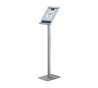 Europel A4 Poster Display Stand - Magnetic Floor Standing Sign Holder Ideal for Advertising, offers, Informance or notices with Aluminium Anodised Construction & Non-Glare Cover