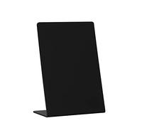 EUROPEL A6 Desktop Chalkboard | Slate Style Polystyrene | Integrated Stable Base | Wipe-Clean | Table Number Menu Price Tag | Restaurant Hotel Buffet Wedding Food Truck | Black