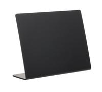 EUROPEL A6 Horizontal Table Slate Pack of 10, Blackboard with L Stand, Writeable with Chalk and Chalk Markers, Booking Sign, Price Tag and Advertising Media