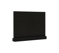 EUROPEL Chalkboard Sign Desktop A4 Portrait, Pine Wood Base with Matt Black Finish, Double Sided, for Water Based Marker, for Restaurant, Hotel, Conference, Festivals, Food Truck, Counter