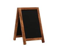 EUROPEL Chalkboard Sign Desktop A5 Portrait, Pine Wood Base with Matt Black Finish, Double Sided, for Water Based Marker, for Restaurant, Hotel, Conference, Festivals, Food Truck, Counter
