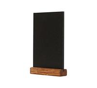 EUROPEL Chalkboard Sign Desktop A5 Portrait, Pine Wood Base with Matt Black Finish, Double Sided, for Water Based Marker, for Restaurant, Hotel, Conference, Festivals, Food Truck, Counter
