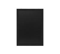EUROPEL Chalkboard with Frame - Wall Mounted Chalk Writing Board for Home, Kitchen, Office, School, Bar, Party Event Decoration - Blackboard for Reminder, Message, Advertising (60x48cm) - Matt Black