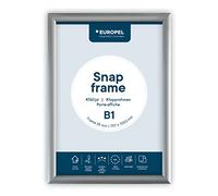 EUROPEL Snap Frame B1, 25 mm | Aluminium Anodised Construction & Anti-Glare Cover | Clip Poster Holders for Retail & Advertising Displays | Notice Sign Board Frame for Walls