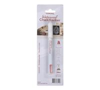 Europel Water Resistant Chalk Marker White 3 mm Tip Liquid Chalk Pen for Indoor and Outdoor Use Blackboards Windows Signs Menus for Restaurants Cafes Retail and Office