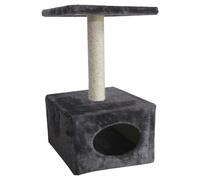 Europet Bernina Scratching Post Classic Abey Gray 30X30X60 Cm For Cats