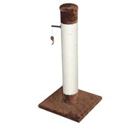 Europet Bernina Scratching Post Classic Brown 38X38X80Cm With Toy Mouse