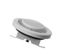 EUROPLAST Ø 100mm / 4'' Adjustable Diffuser - Air Exhaust Valve - Ventilation Ducting Cover - Metal - White