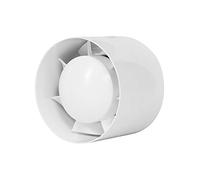EUROPLAST Ø 100mm | 4 inch Round Pipe Fan - Bathroom Fan - Duct Fan - Plastic - White