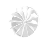 Ø 125mm / 5 inch Extractor Fan Non Return Valve - Ducting Pipe - Plastic - White