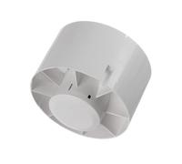 EUROPLAST Ø 125mm | 5 inch Round Pipe Fan - Bathroom Fan - Duct Fan - Plastic - White