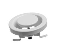 EUROPLAST Ø 80mm / 3'' Adjustable Diffuser - Air Exhaust Valve - Ventilation Ducting Cover - Metal - White