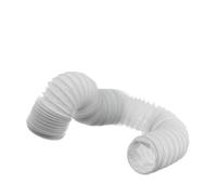 EUROPLAST 100mm (4 inch) x 6 metre - PVC Flexi Hose - White Universal Tumble Dryer - Cooker Hood - Extractor Fan - Air Conditioner Hose