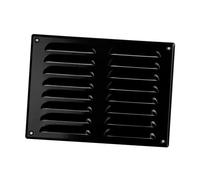 EUROPLAST 260x190mm / 10x7" inch Black Metal Air Vent Grille Cover with Insect Mesh - Ventilation Cover