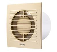 EUROPLAST 4 inch/100mm Bathroom Toilet Wall/Ceiling Extractor Fan with Timer - Ventilation Fan - Colour Gold