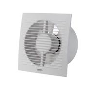 EUROPLAST Extractor Fan - Extractor fan Kitchen, Bathroom, Garage Axial Ventilation fan - Wall Mounted Fan - Square Fan (White, Ø 150mm)