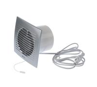 EUROPLAST Wall fan Ø 100 mm, plastic, silver