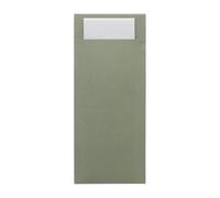 Europochette Classic Sized Sage Cutlery Pouch White 2ply Napkin (Pack 500)