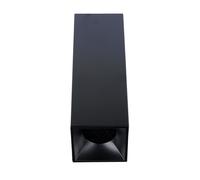 EuroPole 29111016 Anovi Universal 6W LED 200mm Recessed/Surface Downlight Dimmable Fixed Square Matt Black 2700K/3000K/4000K