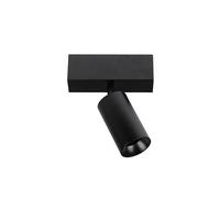 EuroPole 29301 Anovi Universal GU10 120mm 1-Way Surface Downlight Adjustable Round Matt Black