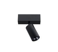 EuroPole 29301016 Anovi Universal 6W LED 120mm 1-Way Surface Downlight Dimmable Adjustable Round Matt Black 2700K/3000K/4000K