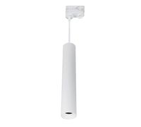 EuroPole 29440016 Anovi Universal 6W LED 400mm 3-Circuit Track Pendant Dimmable Round Matt White 2700K/3000K/4000K