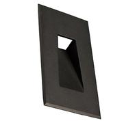 EuroPole 37231 Set In 3W LED IP67 Fixed Vertical Recessed Wall Light Black 4000K