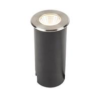 EuroPole 53980 Coloss 1 5W LED IP67 Round Walk Over Recessed Ground Light Stainless Steel 3000K
