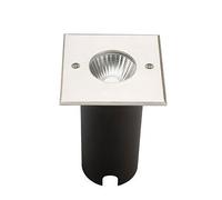 EuroPole 54016 Coloss 2 10W LED 23 Degree IP67 Square Walk Over Recessed Ground Light Stainless Steel 2400K/3000K/4000K