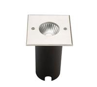EuroPole 54116 Coloss 2 10W LED 10 Degree IP67 Square Walk Over Recessed Ground Light Stainless Steel 2400K/3000K/4000K