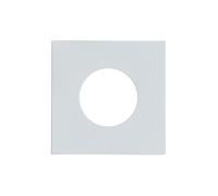 EuroPole 5720 Fixed Square Bezel for LED'Up Universal 57016 Matt White
