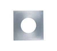 EuroPole 5723 Fixed Square Bezel for LED'Up Universal 57016 Brushed Aluminum