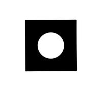 EuroPole 5725 Fixed Square Bezel for LED'Up Universal 57016 Matt Black