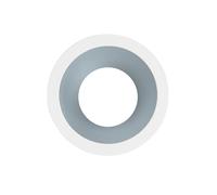 EuroPole 5750A Fixed Baffled Round Bezel for LED'Up Universal 57016 Matt White/Lacquered Aluminum