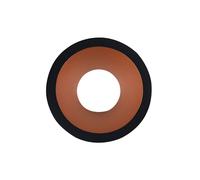 EuroPole 5755C Fixed Baffled Round Bezel for LED'Up Universal 57016 Matt Black/Copper