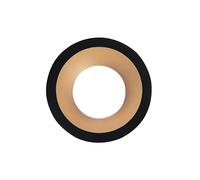 EuroPole 5755D Fixed Baffled Round Bezel for LED'Up Universal 57016 Matt Black/Gold