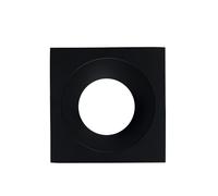 EuroPole 5765 Fixed Baffled Square Bezel for LED'Up Universal 57016 Matt Black