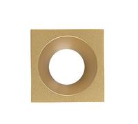 EuroPole 5766 Fixed Baffled Square Bezel for LED'Up Universal 57016 Gold